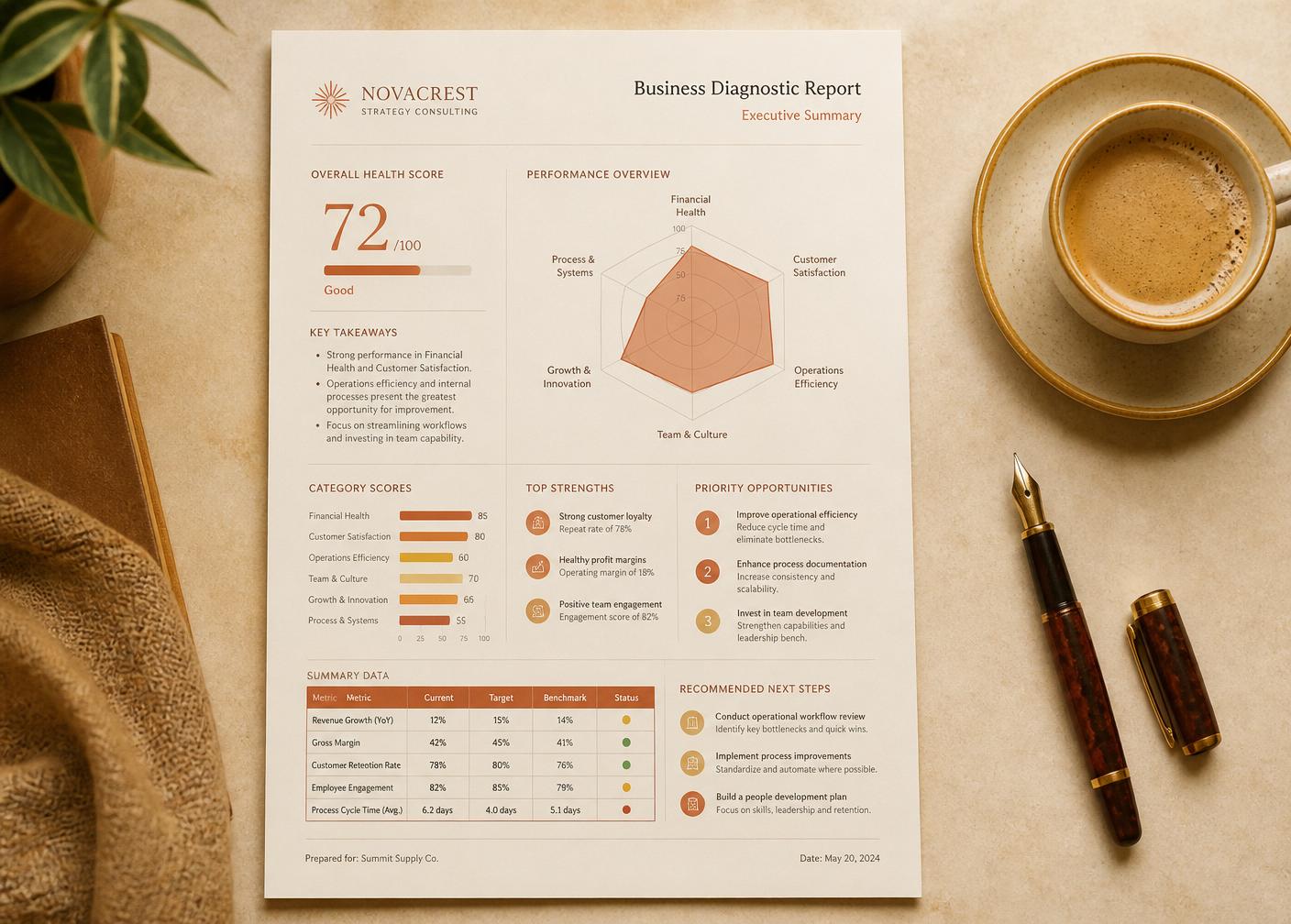 Exemple de rapport de diagnostic Kazitech.
